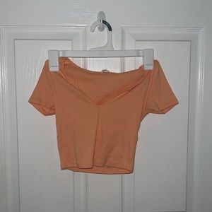 Orange crop top